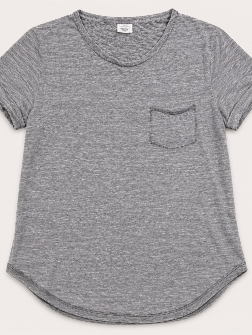 Urban Outfitters Women’s Relaxed Heather Gray Short Sleeve Pocket Tee